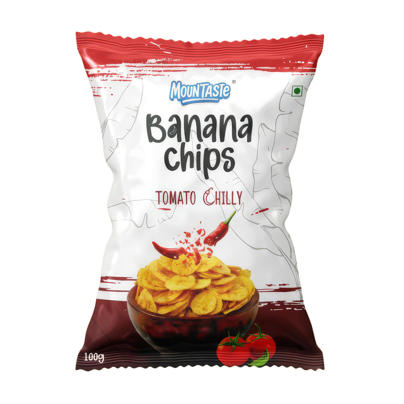 MOUNTASTE Tomato & Chilli Banana Chips